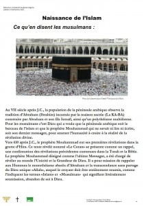 Naissance de L'islam